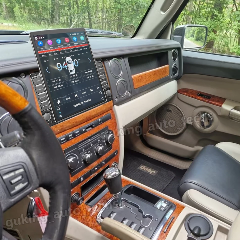 9.7“ For 2006-2010 Jeep Commander CarPlay Android 13 Car Stereo Radio GPS w/ Cam - Imagem 1 de 4