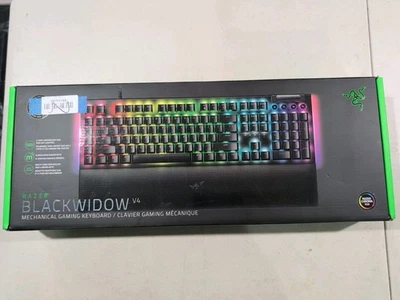 Razer BlackWidow V4 Mechanical Gaming Keyboard Black With Yellow Switches Sealed - Image 1 of 4