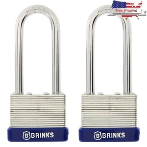 40mm Keyed Padlocks 2 Pack Laminated Steel Heavy Duty Cut Resistant Security New - Picture 1 of 12