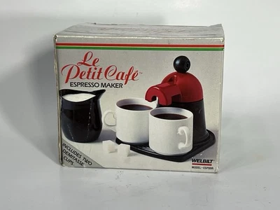 Cafeteira de espresso vintage Welbilt mini bar Lolita 2 xícaras Le Petit feita na Itália - Imagem 1 de 4