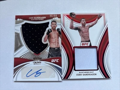 2023 Panini Immaculate Red Cory Sandhagen Patch/25 Auto/99 Combo  - Image 1 of 4