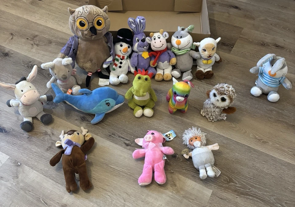 Kuscheltier Eule Delphin Alpaka Krokodil Esel Jedes 1€ Auch Einzeln Erhältlich - Bild 1 von 1