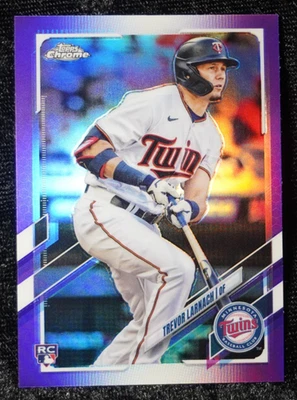 TREVOR LARNACH—2021 Topps Chrome Updates Purple Refractor #USC69—ROOKIE CARD - Image 1 of 2