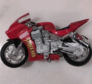 Spider Man Motorcycle Die Cast Toy Marvel Maisto 2004 Bike Collectible Vintage  - Picture 1 of 7