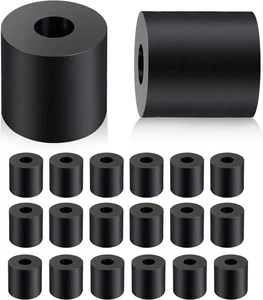 Gummi Abstandhalter 1 Zoll Außendurchmesser x 3/8 Zoll Innendurchmesser x 1 Zoll Dicke Gummibuchse rund Th - Bild 1 von 6