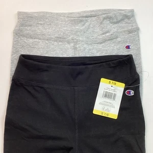 Champion Youth Girl's 2-Pack Youth Flare Pant, Black & Gray, Size: S 7/8 - Picture 1 of 7