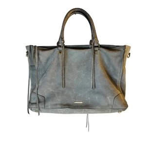 Borsa a tracolla Rebecca Minkoff grigia in pelle Regan borsa a tracolla farfalla - Foto 1 di 9