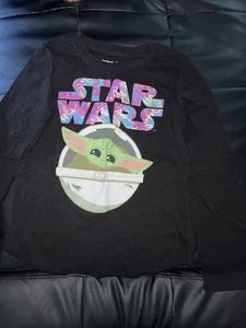 Girls Star Wars Long Sleeve Shirt Size M 7/8 - Picture 1 of 1