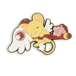 Cardcaptor Sakura Cerberus Kero schlafend mit Kinomoto Stab Emaille Pin - Bild 1 von 7