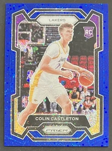 Colin Castleton 2023-24 Prizm Blue Sparkle /144 LA Lakers Rookie RC - Picture 1 of 2