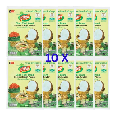 Crema de coco en polvo Chao Thai 60 g cocina tailandesa curry postre ingrediente - Imagen 1 de 4