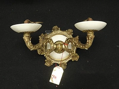 DE COLECCIÓN AÑOS 60 LATÓN ALABASTRO APLIQUE NEOCLÁSICO * HECHO EN ESPAÑA VIENE LAMPARAS Foto 1 de 4