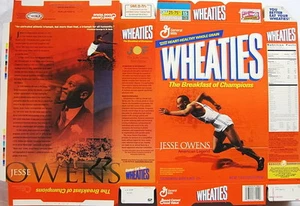 2002 Jesse Owens Wheaties Müslischachtel unbenutzt Factory Flat BP11 BP400 - Bild 1 von 1