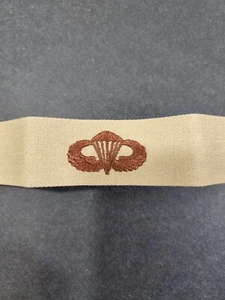 US Navy Embroidered Badge Parachutist Basic Desert Tan Patch - Picture 1 of 3