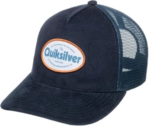 QUIKSILVER BASEBALL CAP.NEW HAPPY FRENCH HOURS NAVY CORD SURF SNAPBACK HAT S25 - Picture 1 of 5