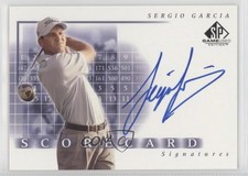 2002 SP Game Used Edition Scorecard Signatures /78 Sergio Garcia #SS-SG Auto