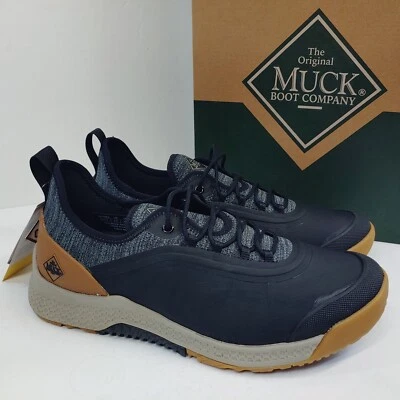 Zapato botín Muck Boot Co. Outscape con cordones de neopreno barro para hombre talla 8,5 negro/bronceado Foto 1 de 4