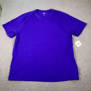 Free Assembly Men's T-Shirt size XL Solid Blue Crew Neck Short Sleeve NWT - Picture 1 of 8