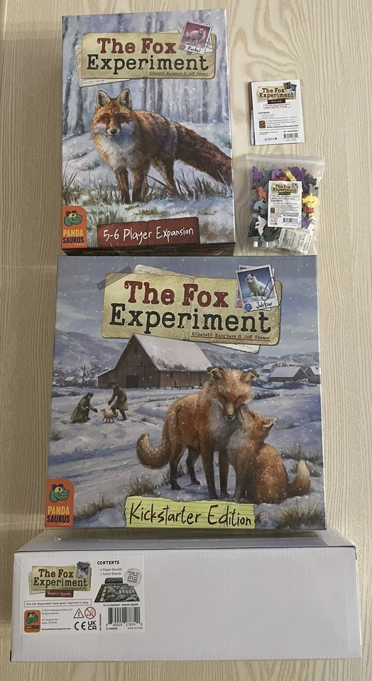 The Fox Experiment Kickstarter Juego de Mesa Exclusivo + Expansión/Playmats/Promos Foto 1 de 1
