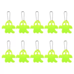 10 pezzi pendenti luce riflettente a forma di fantasma pendenti zaino pendente cellulare - Foto 1 di 12