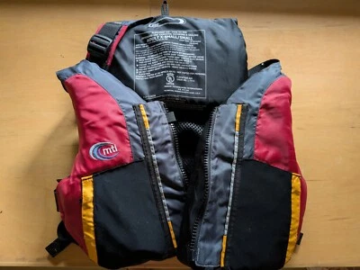 MTI Dio Life Vest Jacket Adult X-Small/Small Type III PFD Red - Image 1 of 4