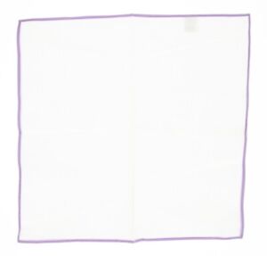 1901 Mens Purple Outline Cotton Pocket Square 140145