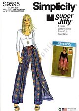 Simplicity 9595 Vintage 70s Super Jiffy Wrap & Tie Pantskirt Sewing Pattern