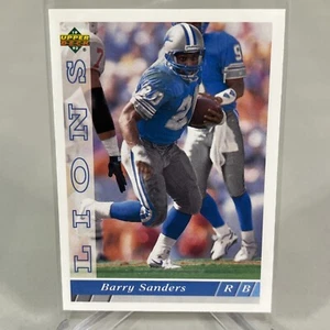 1993 Upper Deck 454 Barry Sanders Card Vintage NFL Football Detroit Lions - Picture 1 of 2