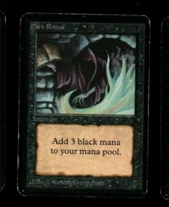 LMRM ENGLISH Dark Ritual GOOD (02) MTG magic ALPHA - Imagen 1 de 2
