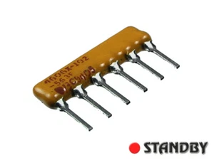 100 pcs 4606X-102-563F BOURNS 3x56k Ohm 6 PIN SIP 1% RESISTOR NETWORKS - Bild 1 von 1