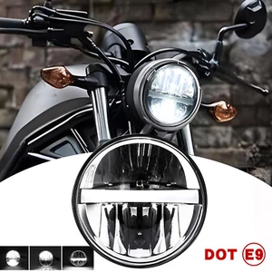 DOT 5-3/4 5.75" Inch LED Headlight Projector Halo DRL For Dyna Wide Glide FXDWG - Picture 1 of 9