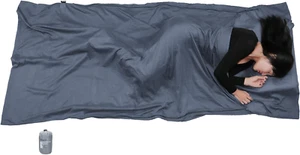 Silk/Cotton Travel Sheet with Double Zippers, 87"X43" Extra Wide Sleep Sack for - Picture 1 of 6