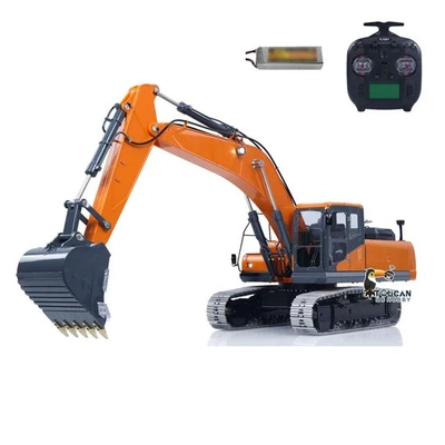 Metal LESU 1/14 Digger Aoue DX350LC RC Hydraulic Excavator 3CH Valve 4MPA Pump - Image 1 of 4