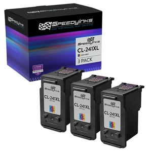 3Pk Canon CL-241XL (5208B001) HY Color Reman Cartridge Pixma MG3220 MG3520 - Picture 1 of 5
