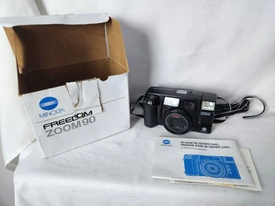  Freedom Zoom 90 Point & Shoot 35mm Film Camera 38-90mm Minolta - Untested - B52 - Image 1 of 4
