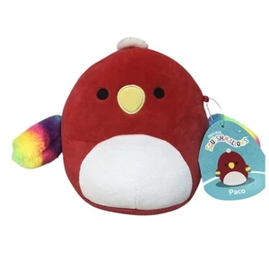 Squishmallows 7” Paco el Loro Pájaro Kellytoy Peluche Suave Regalo Día de San Valentín - Imagen 1 de 7