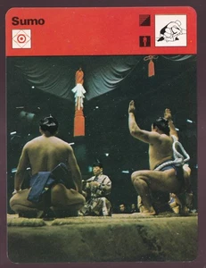 SUMO WRESTLING Japanese Sport History Japan 1977 UK SPORTSCASTER CARD #03-08A - Picture 1 of 2