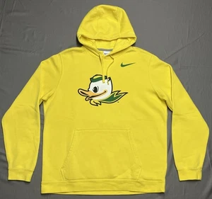 Oregon Ducks Football Team Issued Nike Pullover Hoodie Sweatshirt Size Large EUC - Picture 1 of 11