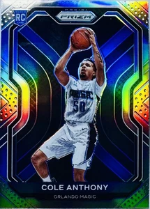 🔥 Tarjeta de novato Panini Prizm 2020-21 - Cole Anthony #292 Silver Prizm. ✨ - Imagen 1 de 2