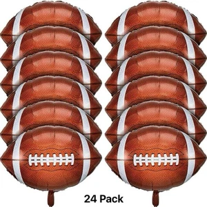 Durony 24 Pieces 27 inches Football Balloons Football Themed Party Decoration - Picture 1 of 11