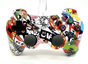 PS3 Controller With Cool Street Racing Custom Design Playstation Tested Rare - Picture 1 of 7