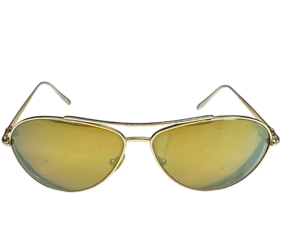 Gafas de sol vintage David Yurman titanio dorado EP aviador DY039 algunas lentes de uso Foto 1 de 4