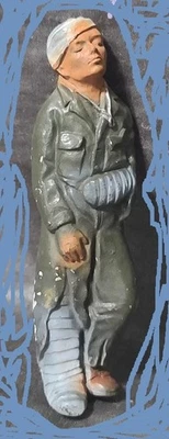 FRANK SINATRA MILLER SOLDADO HERIDO HOMBRE EN CAMILLA DE COLECCIÓN 1950 Foto 1 de 4