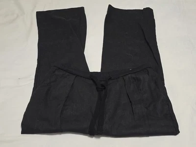 Vestido Joggers James Perse Estándar 100% LINO Negro Cordón Talla 1 W32×L28 Foto 1 de 4