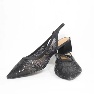 J. Renee Juliah Pump Size 9.5W NIB Sequin Slingback - Picture 1 of 7