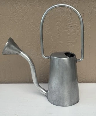 Regadera vintage de aluminio de 14 pulgadas de metal tono plateado Foto 1 de 4