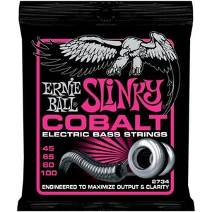 Cuerdas de bajo Ernie Ball 2734 Cobalt Super Slinky de 4 cuerdas 45-100 - Imagen 1 de 1