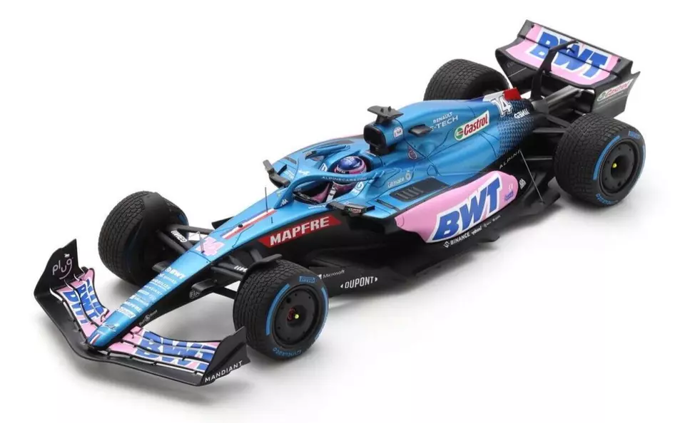 Alpine A522 BWT Fernando Alonso #14 7° Monaco GP 2022 S8520 Spark 1/43 F1 - Immagine 1 di 1