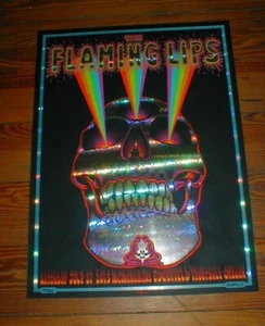 Lámina de vitral EMEK 2013 FLAMING LIPS firmada y numerada póster casi nuevo - Imagen 1 de 8