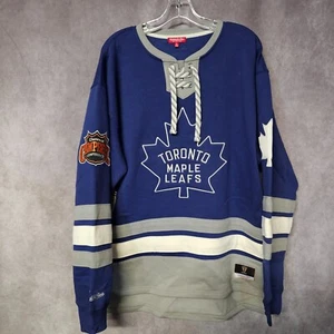 NWT Mitchell & Ness Toronto Maple Leafs Retro Lacer Jersey Long Sweater Womens L - Picture 1 of 7